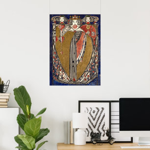 Hearts drottning av Margaret Macdonald Mackintosh Poster