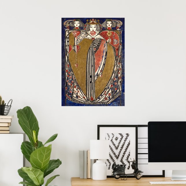 Hearts drottning av Margaret Macdonald Mackintosh Poster (Hemmakontoret)