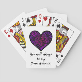 Hearts drottning casinokort
