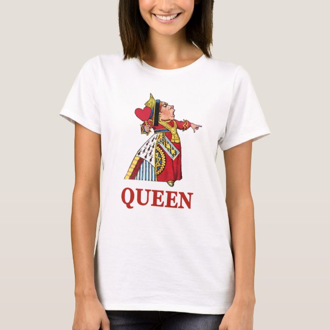Hearts drottning från Alice i Wonderland T-shirt (Framsida)