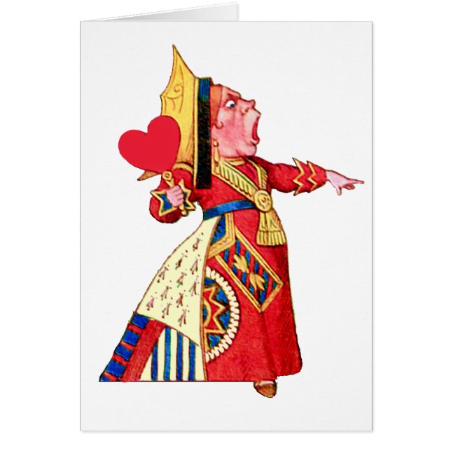 Hearts drottning hälsningskort (Framsidan)