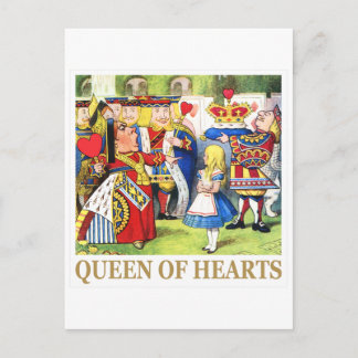 Hearts drottning i Wonderland Vykort