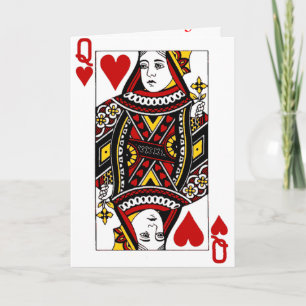 Hearts drottning kort