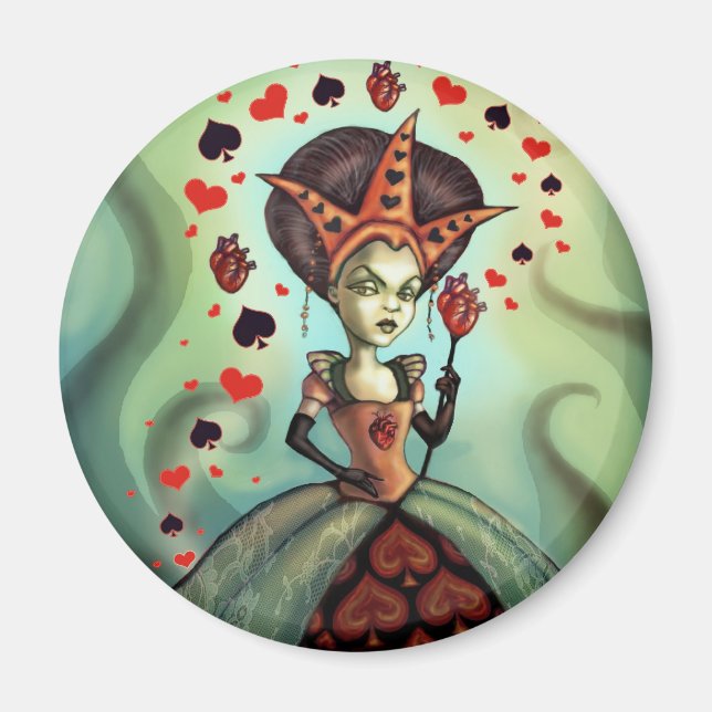 Hearts drottning magnet (Framsidan)