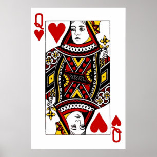 Hearts drottning poster