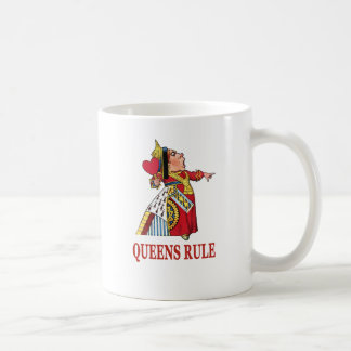 Hearts drottning säger "Queens Rule" Kaffemugg