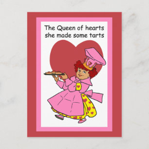Hearts drottning vykort