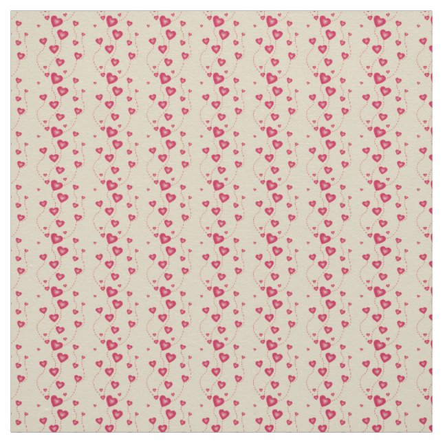 Hearts Fabric Tyg (Provkarta)