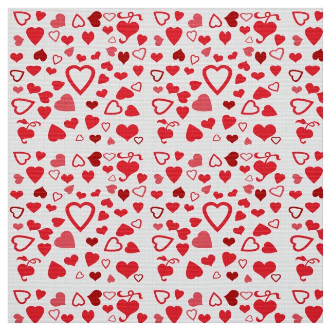 Hearts Fabric Tyg (Provkarta)