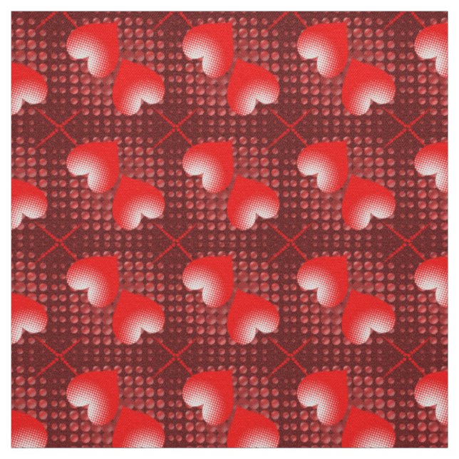 Hearts Fabric Tyg (Provkarta)