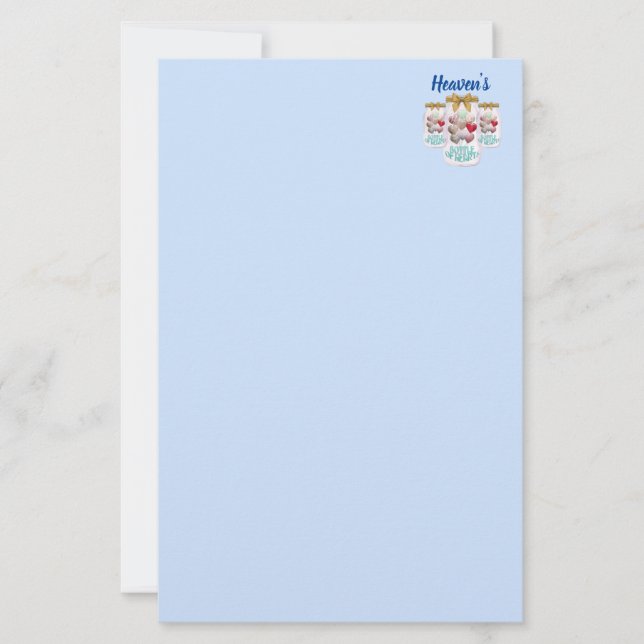 Hearts Flaska Brevpapper (Framsida)