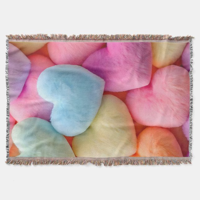 Hearts Fleece Blanket Filt (Framsidan)