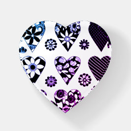 Hearts & Flowers Modern Färg Pop