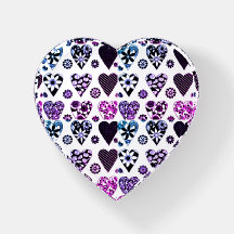 Hearts & Flowers Modern Patchwork Färg Pop