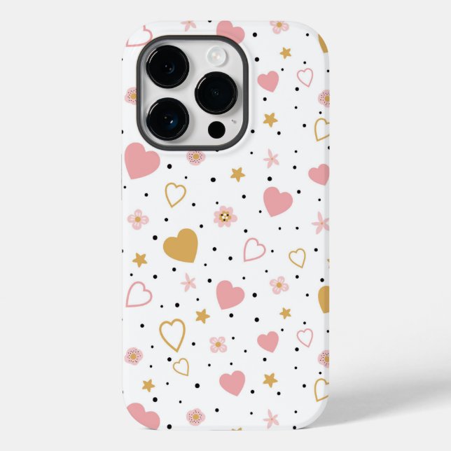 Hearts Fodral-Mate iphone case (Baksida)