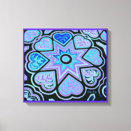 "Hearts Fullt of Kärlek" Panel Print (Brights) (Bl Canvastryck