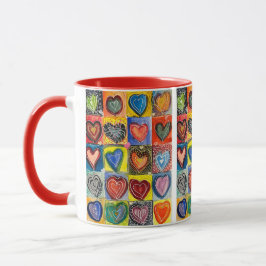 "Hearts Galore!" Beverage Mugg