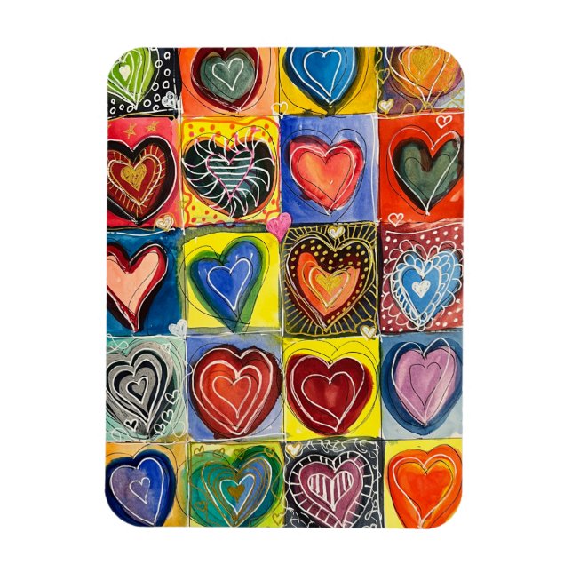 Hearts Galore! Magnet (Vertikal)