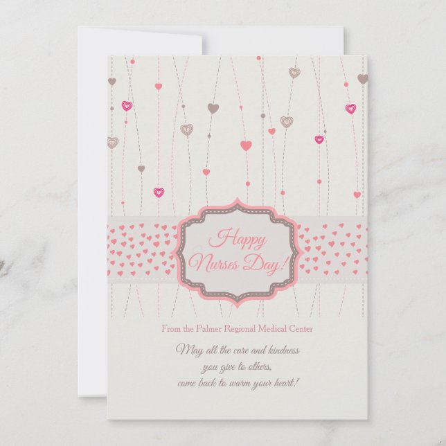 Hearts Galore Nurses Day Card Kort (Framsida)