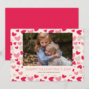Hearts Galore Valentines Dag Fotokort