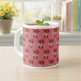 Hearts Giant Coffee Mugg Jumbo Mugg