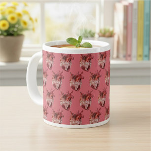 Hearts Giant Coffee Mugg Jumbo Mugg