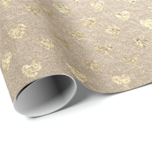 Hearts Guld Foxier Parly Titanium Ivory Glitter Presentpapper