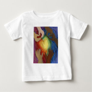 Hearts & Händer Kärlek Diversity Art Art Anpassnin T Shirt