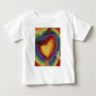 Hearts & Händer Kärlek Diversity Art Art Anpassnin T Shirt
