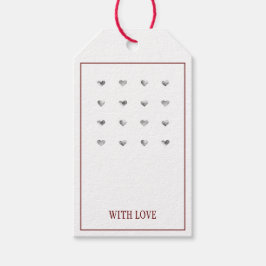 HEARTS HANDMADE ANPASSADE GIFT MÄRKRE PRESENTETIKETT