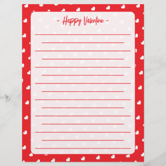 Hearts Happy Valentine’s Day Modern Love Pattern Brevhuvud