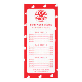 Hearts Happy Valentine’s Day Modern Love Pattern Reklamkort