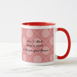 Hearts Hugs & Kisses Anpassade Rosa Photo Mugg