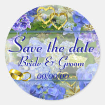 HEARTS & HYDRANGEAS ~ Kuvert Sealers/Stickers