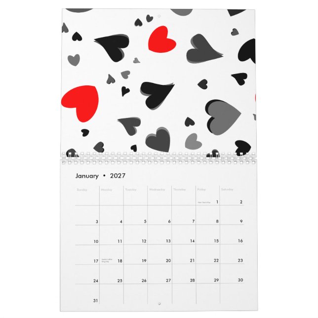  Hearts  Kalender (Jan 2027)