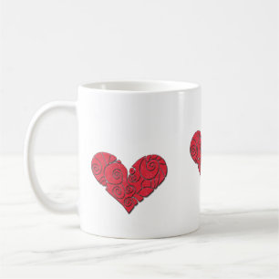 Hearts kärlek kaffemugg