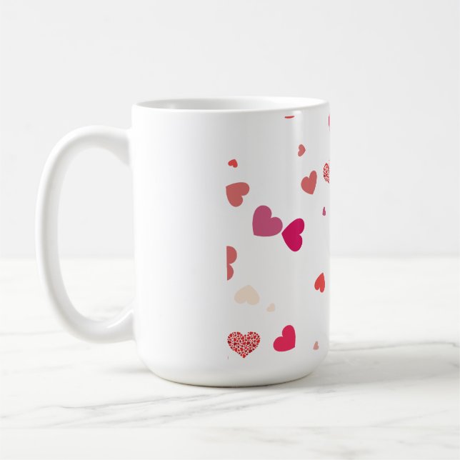 Hearts - kärlek kaffemugg (Vänster)