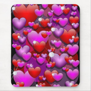 Hearts Kärlek och Diamonds Musmatta