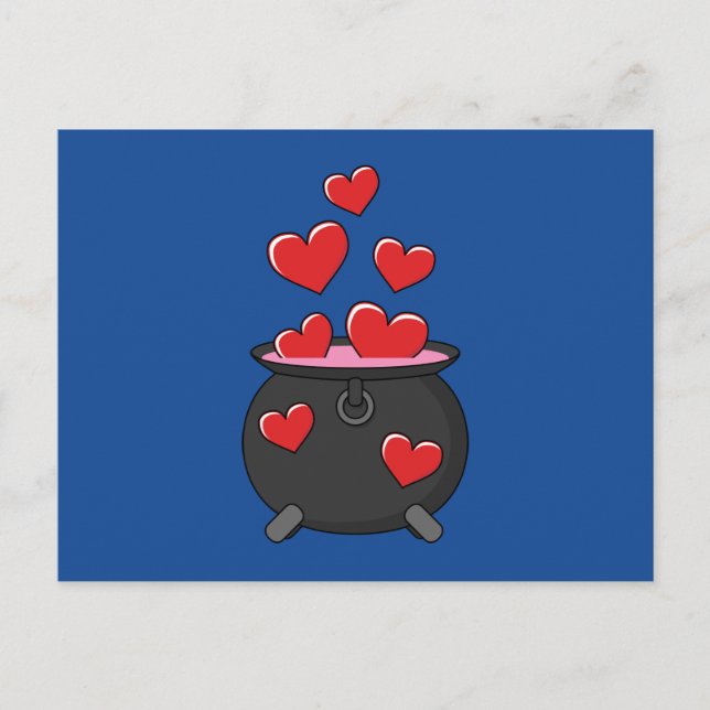 Hearts Kärlek Potion Helg Vykort (Framsida)