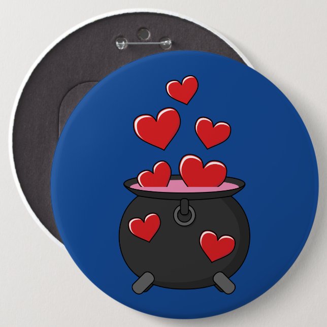 Hearts Kärlek Potion Knapp (Framsida & baksida)