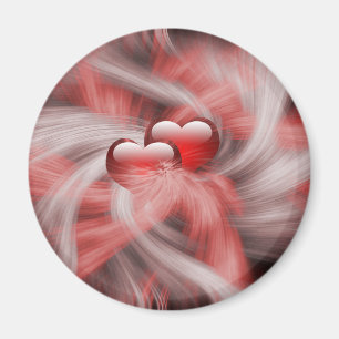 Hearts Kärlek Theme Magnet