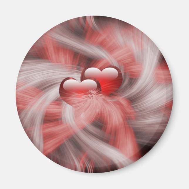 Hearts Kärlek Theme Magnet (Framsidan)