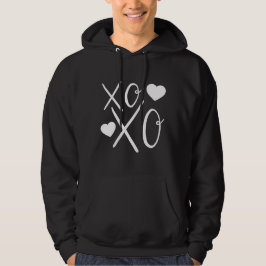 Hearts Kärlek Xoxo white Hearts Valentine Day Hoodie