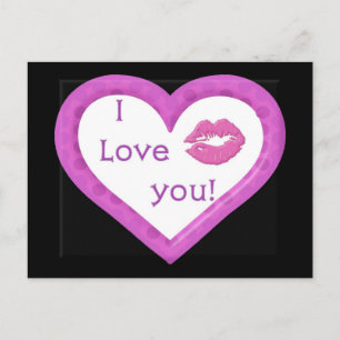 Hearts & Kisses Vykort