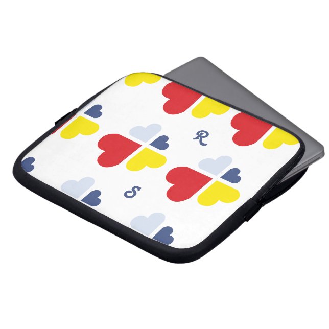 Hearts Kor Laptop Fodral (Framsida topp)