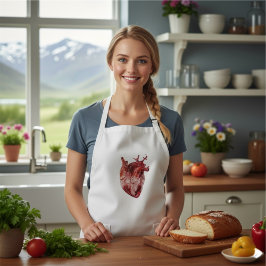 Hearts Long Aprtar Långt Förkläde