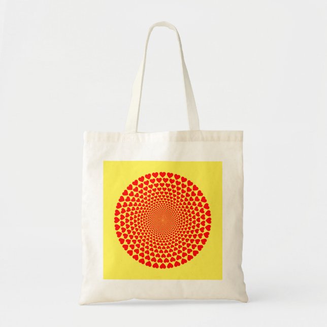 Hearts Mandala Design Tygkasse (Framsidan)