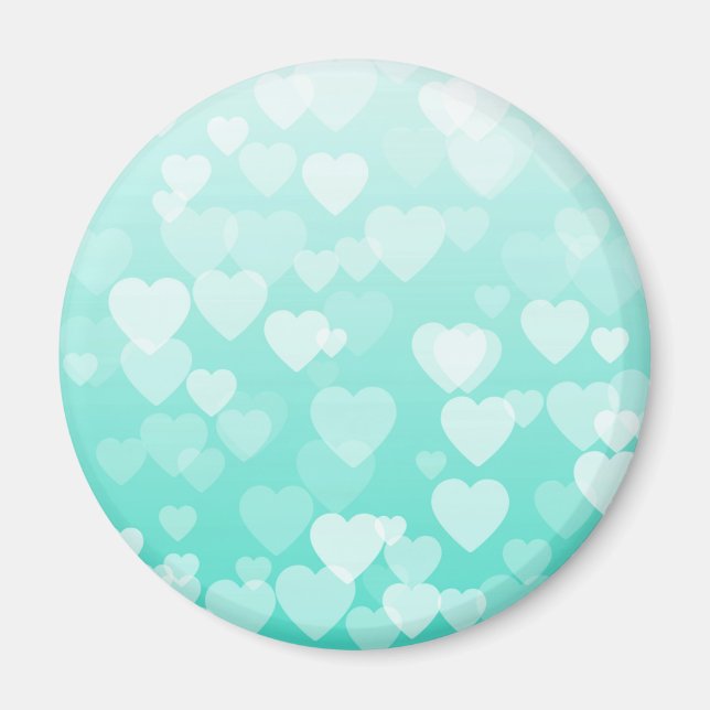 Hearts Mönster 16 Magnet (Framsidan)