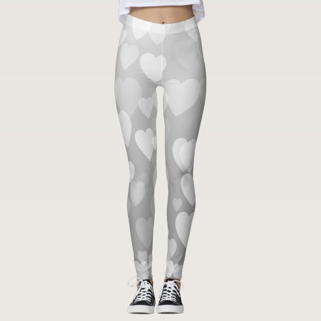Hearts Mönster 17 Leggings (Framsida)