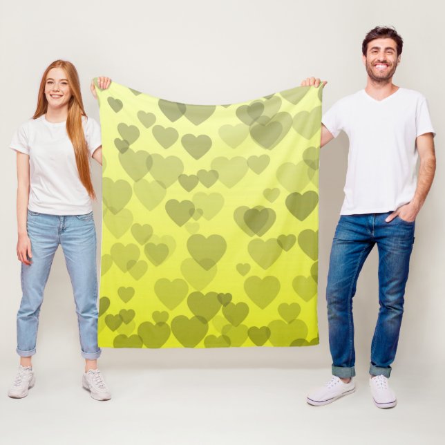 Hearts Mönster 22 Fleecefilt (På plats)